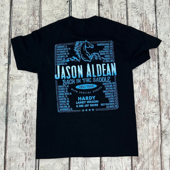 Jason Aldean Country Music 2021 Concert Tour USA Tshirt - Picture 2 of 5